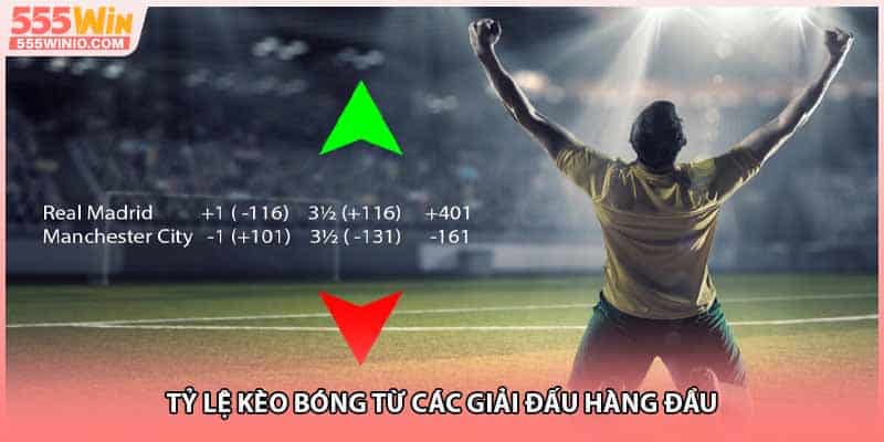 Tỷ lệ kèo bóng từ các giải đấu hàng đầu